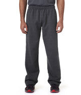 18400 Gildan Heavy Blend&trade; Adult Open-Bottom Sweatpants Dark Heather