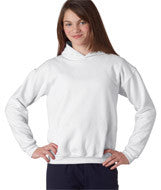 18500B Gildan Heavy Blend&trade; Youth Hooded Sweatshirt White