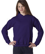 18500B Gildan Heavy Blend&trade; Youth Hooded Sweatshirt Purple