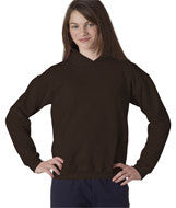18500B Gildan Heavy Blend&trade; Youth Hooded Sweatshirt Dark Chocolate