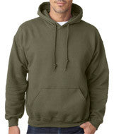 18500 Gildan Heavy Blend&trade; Adult Hooded Sweatshirt Military Green
