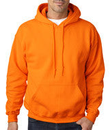 18500 Gildan Heavy Blend&trade; Adult Hooded Sweatshirt Safety Orange
