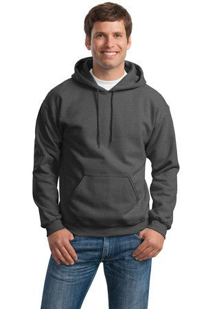 Gildan - Heavy Blend   Hooded Sweatshirt.  18500 Dark Heather