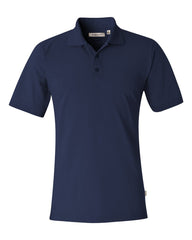FeatherLite - Short Sleeve Platinum Pique Sport Shirt - 0330 Nantucket_navy