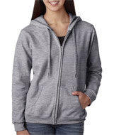 18600FL Gildan Heavy Blend&trade; Ladies' Full-Zip Hooded Sweatshirt Sport Grey (50/50)