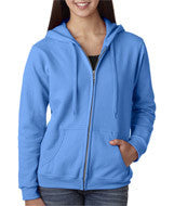 18600FL Gildan Heavy Blend&trade; Ladies' Full-Zip Hooded Sweatshirt Carolina Blue