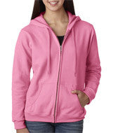 18600FL Gildan Heavy Blend&trade; Ladies' Full-Zip Hooded Sweatshirt Azalea