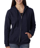 18600FL Gildan Heavy Blend&trade; Ladies' Full-Zip Hooded Sweatshirt Navy
