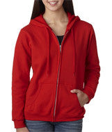 18600FL Gildan Heavy Blend&trade; Ladies' Full-Zip Hooded Sweatshirt Red