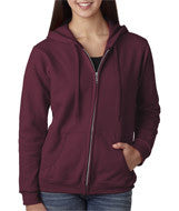 18600FL Gildan Heavy Blend&trade; Ladies' Full-Zip Hooded Sweatshirt Maroon