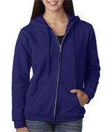 18600FL Gildan Heavy Blend&trade; Ladies' Full-Zip Hooded Sweatshirt Purple