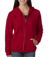 18600FL Gildan Heavy Blend&trade; Ladies' Full-Zip Hooded Sweatshirt Cardinal Red
