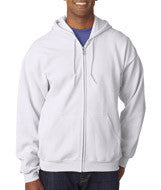 18600 Gildan Heavy Blend&trade; Adult Full-Zip Hooded Sweatshirt White