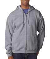 18600 Gildan Heavy Blend&trade; Adult Full-Zip Hooded Sweatshirt Sport Grey (50/50)