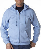 18600 Gildan Heavy Blend&trade; Adult Full-Zip Hooded Sweatshirt Light Blue