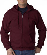 18600 Gildan Heavy Blend&trade; Adult Full-Zip Hooded Sweatshirt Maroon