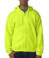 18600 Gildan Heavy Blend&trade; Adult Full-Zip Hooded Sweatshirt Safety Green