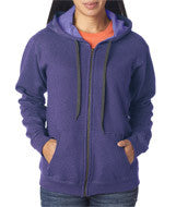 18700FL Gildan Heavy Blend&trade; Ladies' Vintage Full-Zip Hooded Sweatshirt Lilac