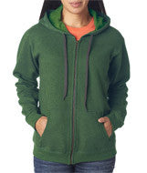18700FL Gildan Heavy Blend&trade; Ladies' Vintage Full-Zip Hooded Sweatshirt Meadow
