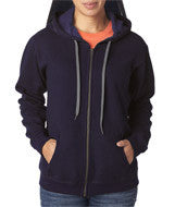 18700FL Gildan Heavy Blend&trade; Ladies' Vintage Full-Zip Hooded Sweatshirt Blackberry (50/50)