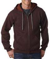 18700 Gildan Heavy Blend&trade; Adult Vintage Full-Zip Hooded Sweatshirt Russet