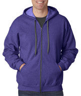 18700 Gildan Heavy Blend&trade; Adult Vintage Full-Zip Hooded Sweatshirt Lilac