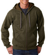 18700 Gildan Heavy Blend&trade; Adult Vintage Full-Zip Hooded Sweatshirt Moss