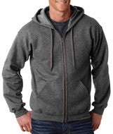 18700 Gildan Heavy Blend&trade; Adult Vintage Full-Zip Hooded Sweatshirt Tweed