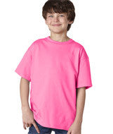 2000B Gildan Ultra Cotton&reg; Youth T-Shirt Safety Pink (50/50)