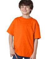 2000B Gildan Ultra Cotton&reg; Youth T-Shirt Safety Orange (50/50)
