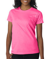 2000L Gildan Ultra Cotton&reg; Ladies' T-Shirt Safety Pink (50/50)