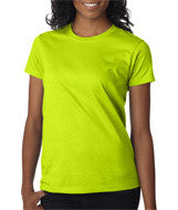 2000L Gildan Ultra Cotton&reg; Ladies' T-Shirt Safety Green