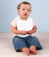 2003 Rabbit Skins Organic 2-Ply Baby Rib Bib White