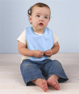 2003 Rabbit Skins Organic 2-Ply Baby Rib Bib Light Blue
