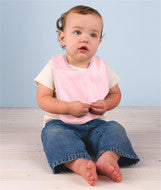 2003 Rabbit Skins Organic 2-Ply Baby Rib Bib Pink