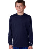 2104 Badger Youth B-Core Long-Sleeve Performance Tee Navy