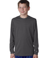 2104 Badger Youth B-Core Long-Sleeve Performance Tee Graphite