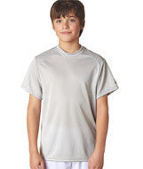 2120 Badger Youth B-Core Performance Tee Silver