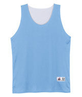 2129 Badger Youth Reverse Tank Columbia Blue/ White