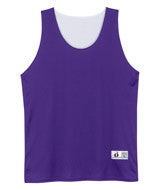 2129 Badger Youth Reverse Tank Purple/ White