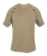 2140 Badger Youth Digital Hook Tee Sand/ Sand Digital