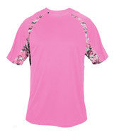 2140 Badger Youth Digital Hook Tee Pink/ Pink Digital