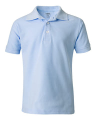 French Toast - Youth Short Sleeve Pique Polo - A9084 Light_blue