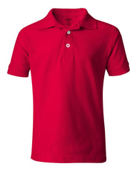 French Toast - Youth Short Sleeve Pique Polo - A9084 Red