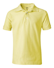 French Toast - Youth Short Sleeve Pique Polo - A9084 Yellow