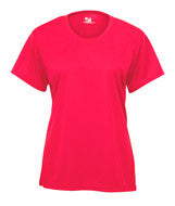 2160 Badger B-Core Girls Solid Color Short-Sleeved Performance Tee Hot Coral