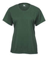 2160 Badger B-Core Girls Solid Color Short-Sleeved Performance Tee Forest Green