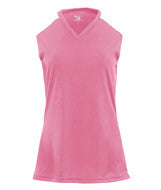 2173 Badger B-Core Girls "Speedster" Color Block Athletic Jersey Pink/ White