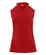 2173 Badger B-Core Girls "Speedster" Color Block Athletic Jersey Red/ White