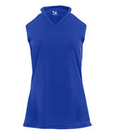 2173 Badger B-Core Girls "Speedster" Color Block Athletic Jersey Royal/ White